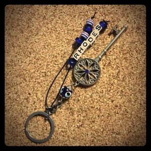 Beaded Keychain from Rhodes Islands, Greece.